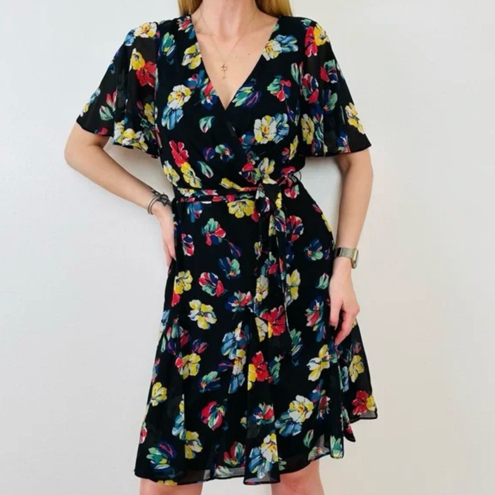 LAUREN RALPH LAUREN Poly Crinkle Dress